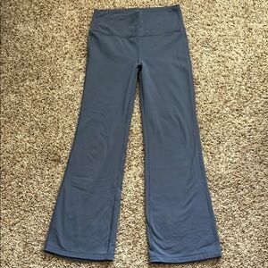 Yogalicious Women's Slate Blue Wide Leg Yoga Pants